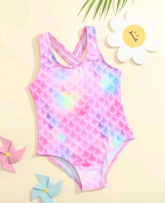 Baby Fish Scales One Piece Swimsuit