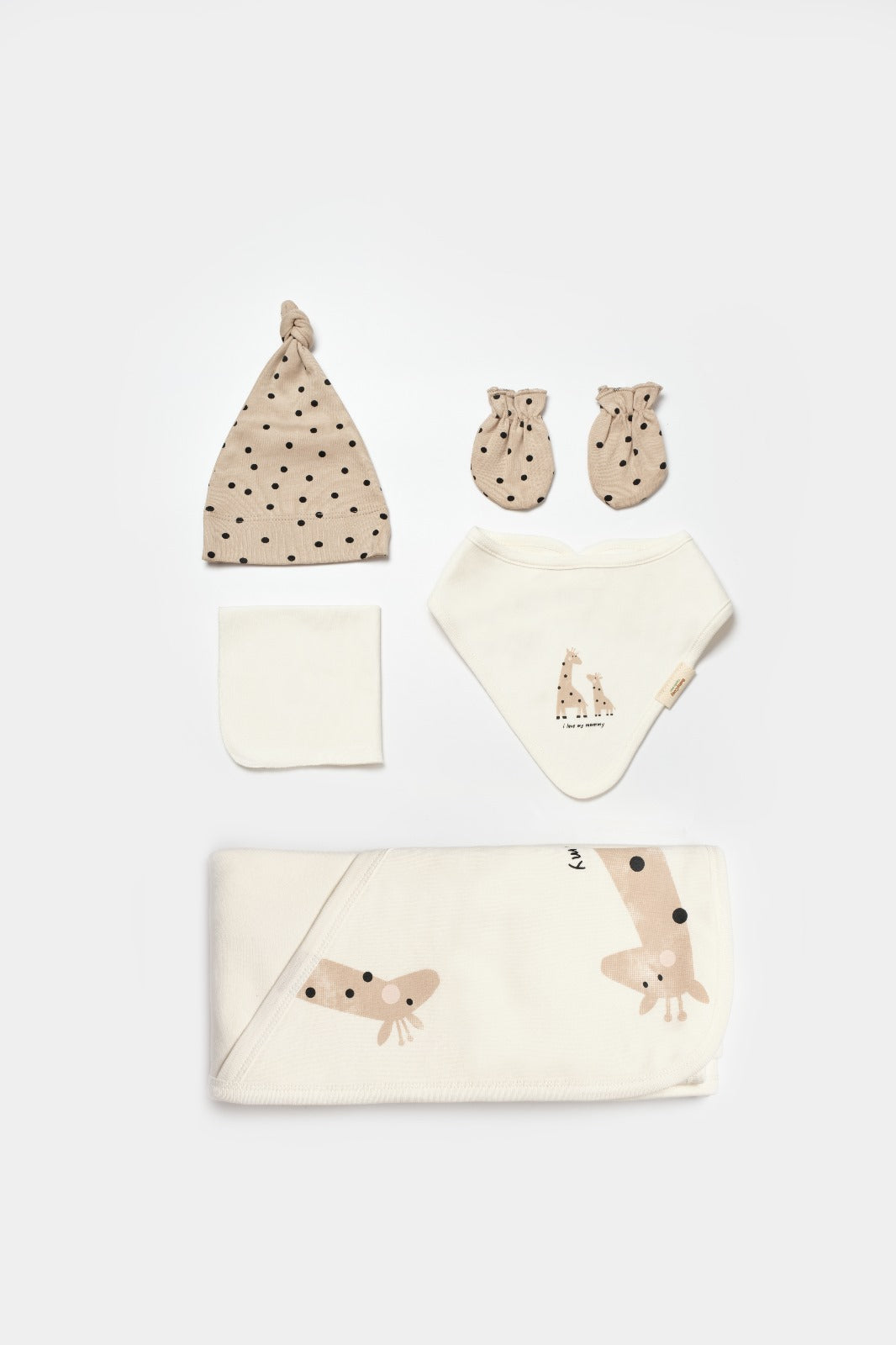 Newborn Set Giraffe 10 PCS - 100% Organic Cotton