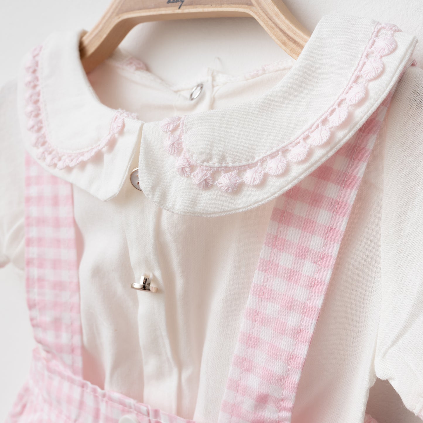 Pink Checkered Dress - 6-24M