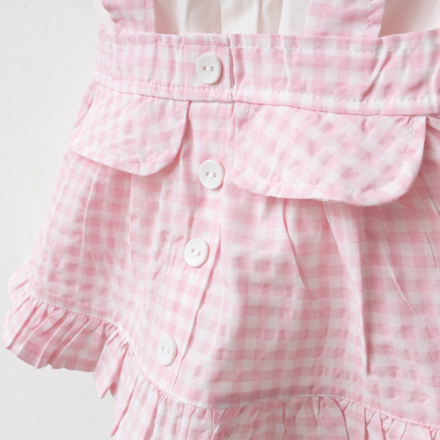 Pink Checkered Dress - 6-24M