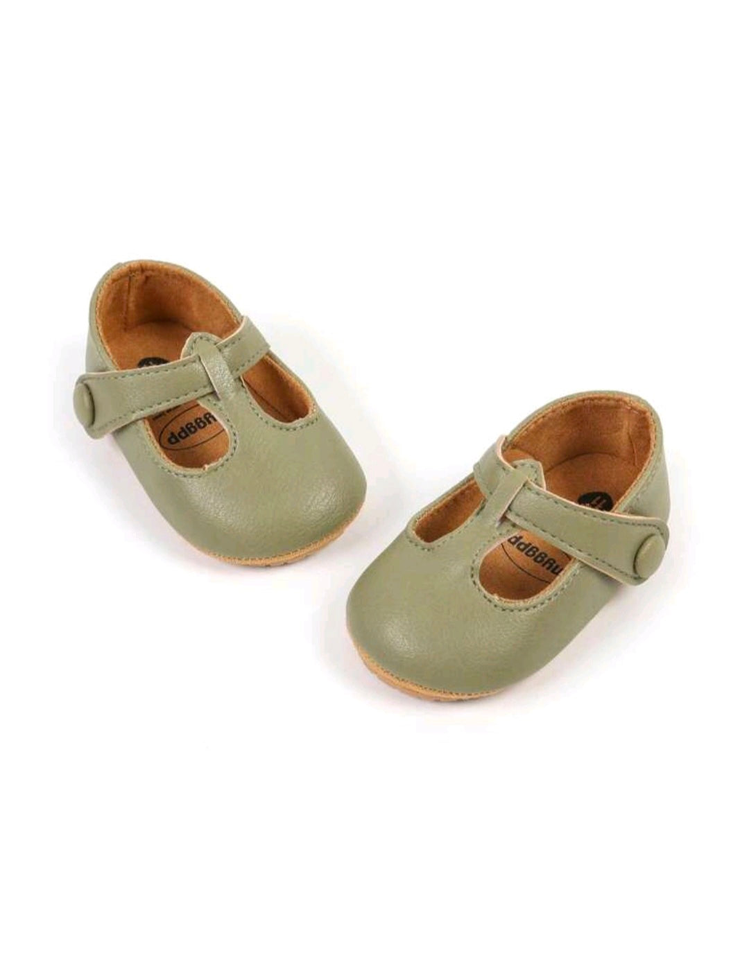 T-Strap Ballerina - Olive Green
