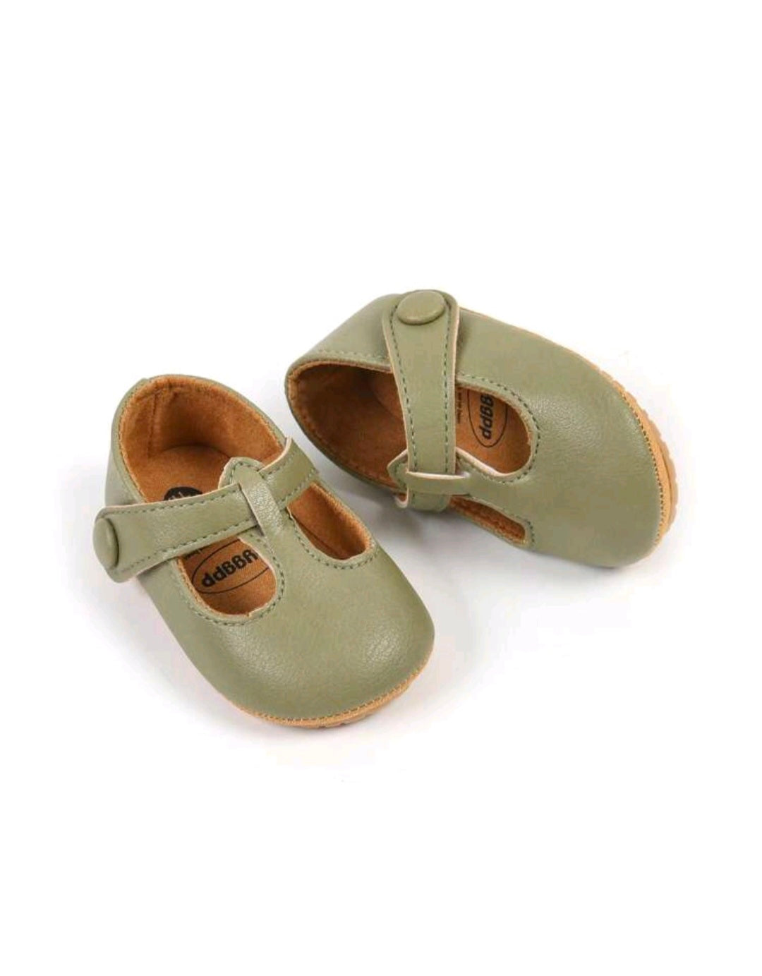 T-Strap Ballerina - Olive Green