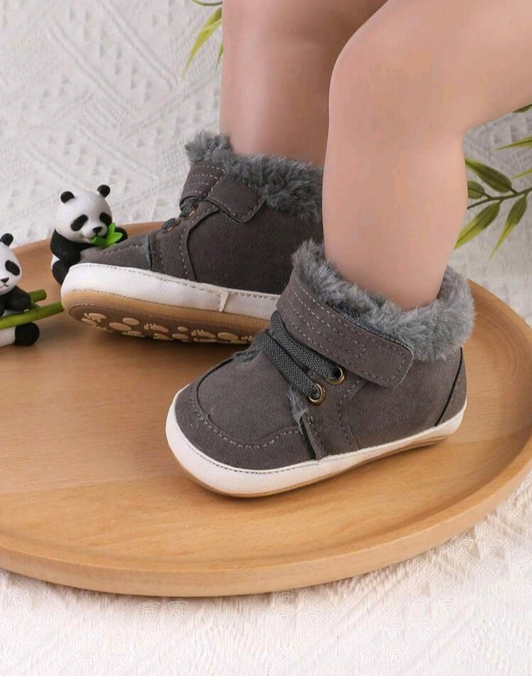 Warm Thick Boots - Grey