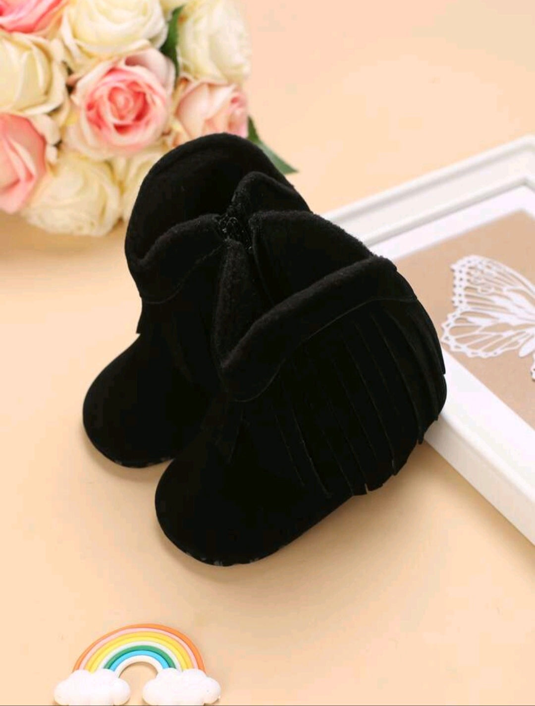 Cowboy Style Ankle Boots - Black