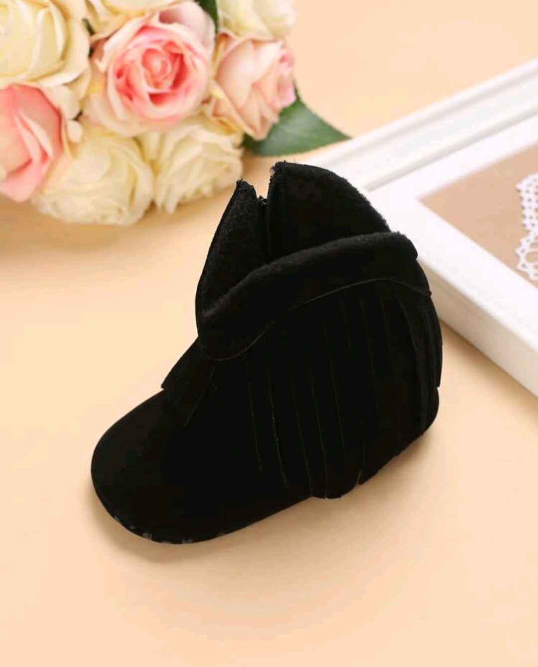 Cowboy Style Ankle Boots - Black