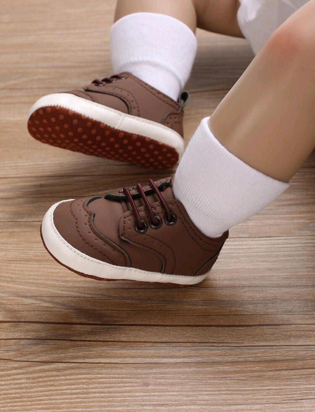 Leather Brown Sneakers