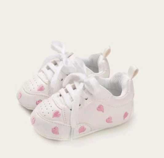 Pink Hearts Sneakers