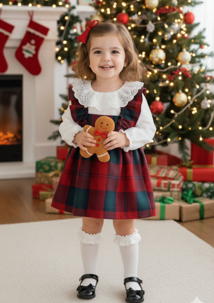 Festive Finch Dress - 100% Cotton - 6-36M