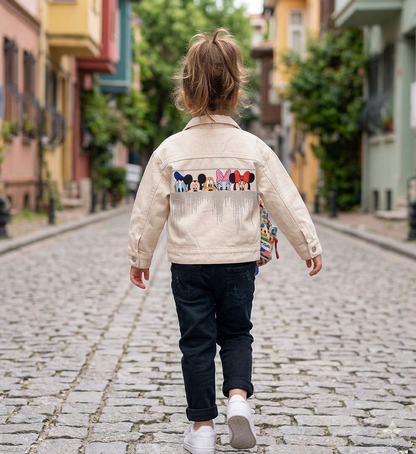 DENIM Jacket - Minnie Mouse - BEIGE - 3-10Y