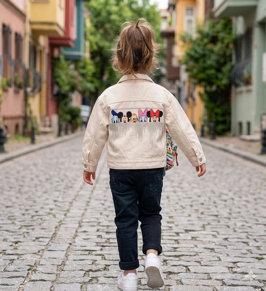 DENIM Jacket - Minnie Mouse - BEIGE - 3-10Y