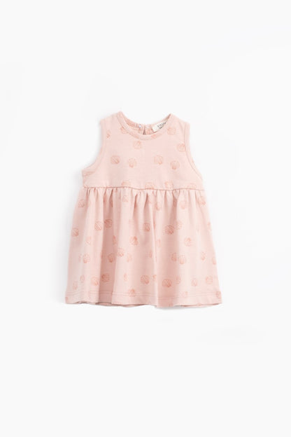 Sleeveless Printed Baby Dress 3-24M