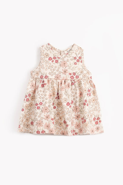 Sleeveless Printed Baby Dress 3-24M