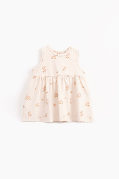 Sleeveless Printed Baby Dress 3-24M