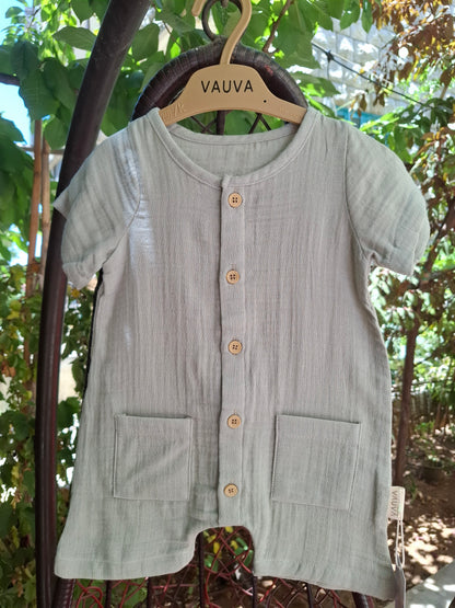 Baby Muslin Romper - Soft Cotton 6M -3Y