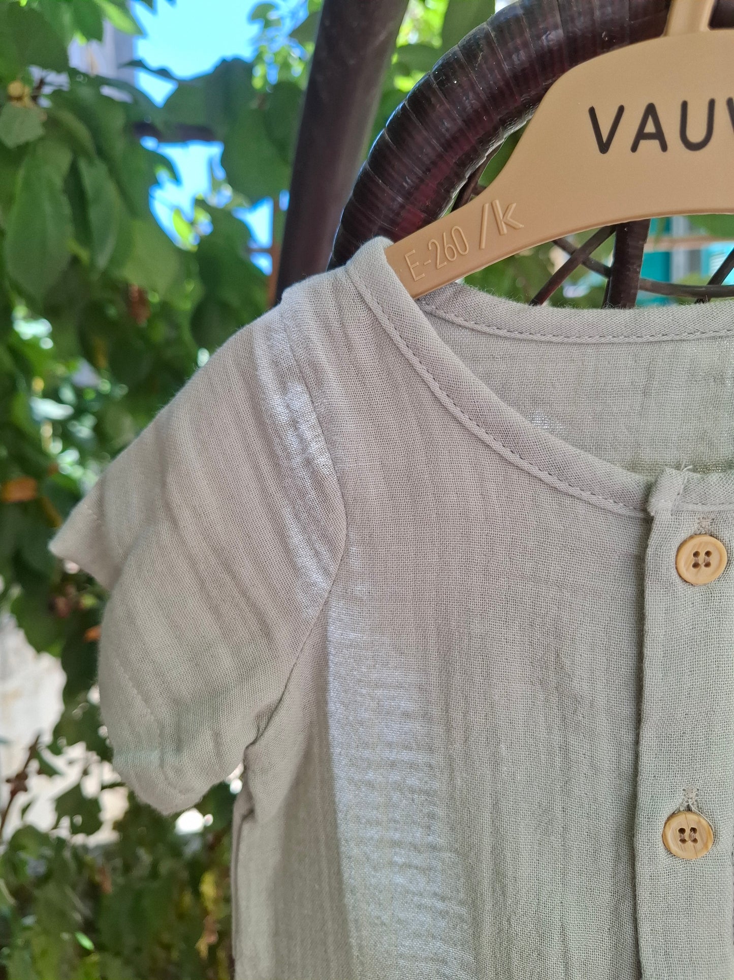 Baby Muslin Romper - Soft Cotton