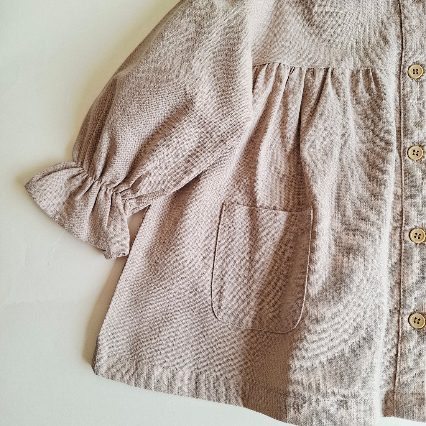 Autumn Breeze Dress - Green Pastel/Beige/Brown - 9M-4Y