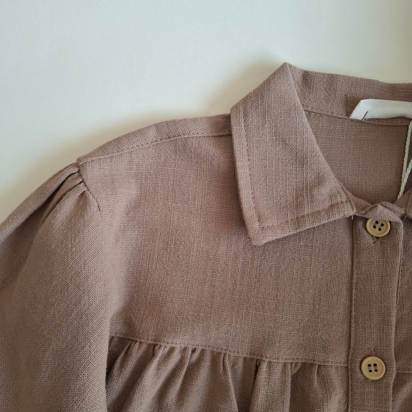 Autumn Breeze Dress - Green Pastel/Beige/Brown - 9M-4Y