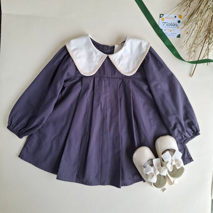 Michaella Dress -  Royal Purple - 1-6Y