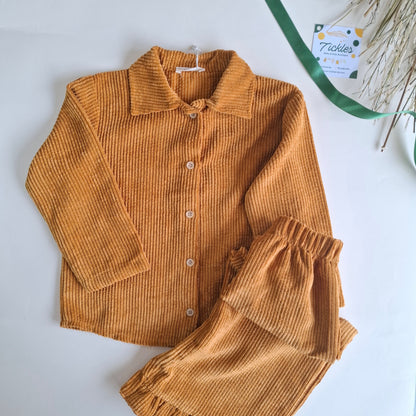 Vintage Ruffle Set - Moutarde - 1-6Y