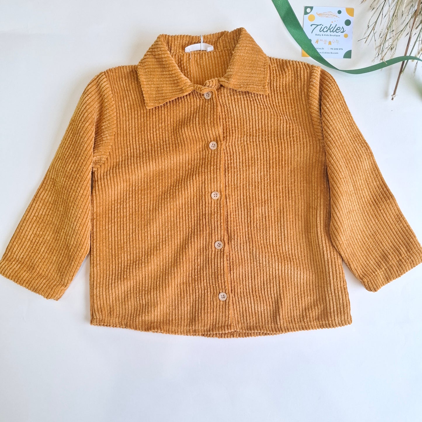 Vintage Ruffle Set - Moutarde - 1-6Y