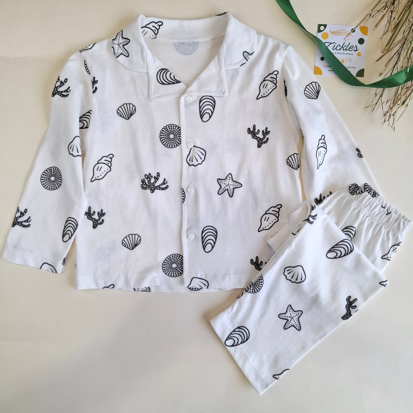 Pajamas - Black Shells - 9M-4Y