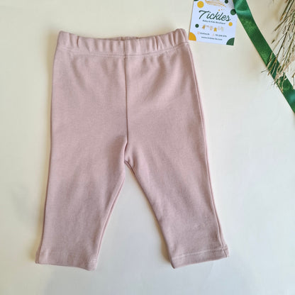 Sweatshirt & Pants Ribbon Set - Pink-Powder - 100% Organic Cotton - 3-24M