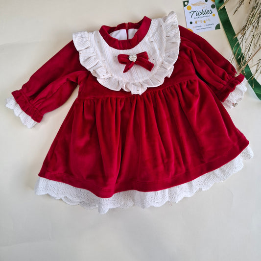 Holiday Sparkle Dress - 100% Cotton - 6-36M