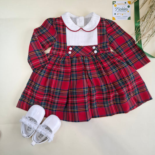 Festive Frock Dress with Headband - 100% Cotton - 2-6Y