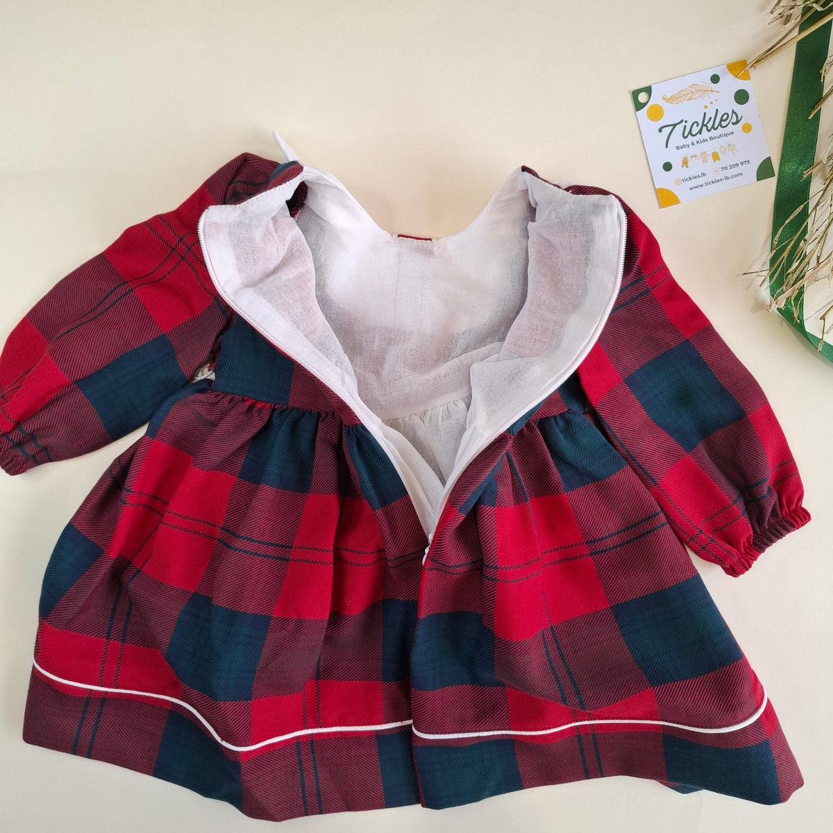Jingle Bell Dress - 100% Cotton - 6-36M