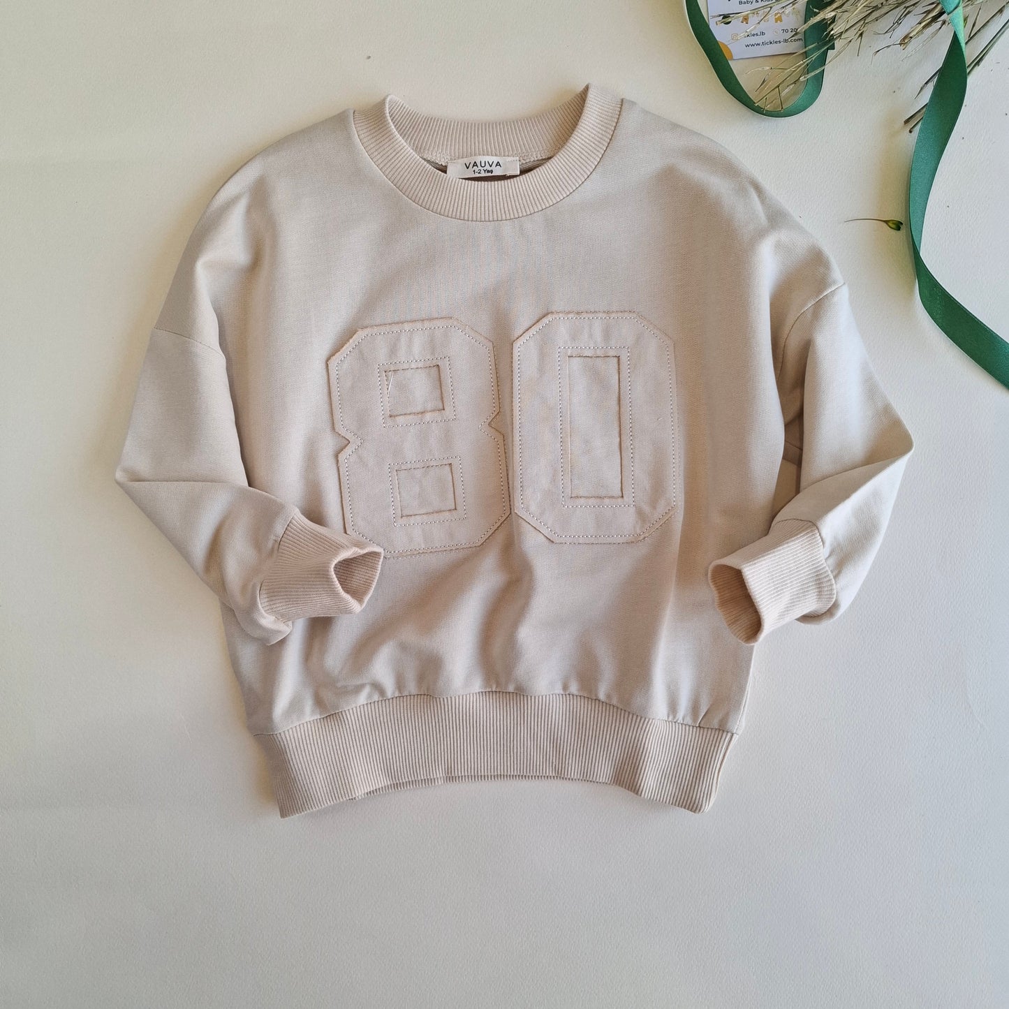 The 80 Style Pullover - Off-White/Beige/Nude Pink - 1-6Y