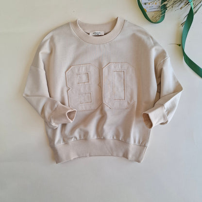 The 80 Style Pullover - Off-White/Beige/Nude Pink - 1-6Y