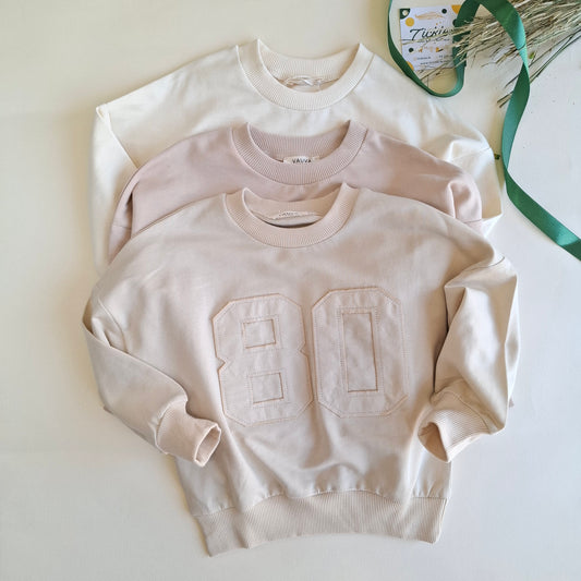 The 80 Style Pullover - Off-White/Beige/Nude Pink - 1-6Y
