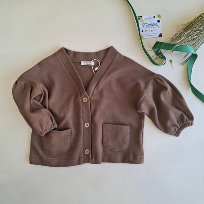 Cardigan - Brown/Beige/Off-White - 9M-4Y