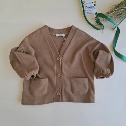Cardigan - Brown/Beige/Off-White - 9M-4Y