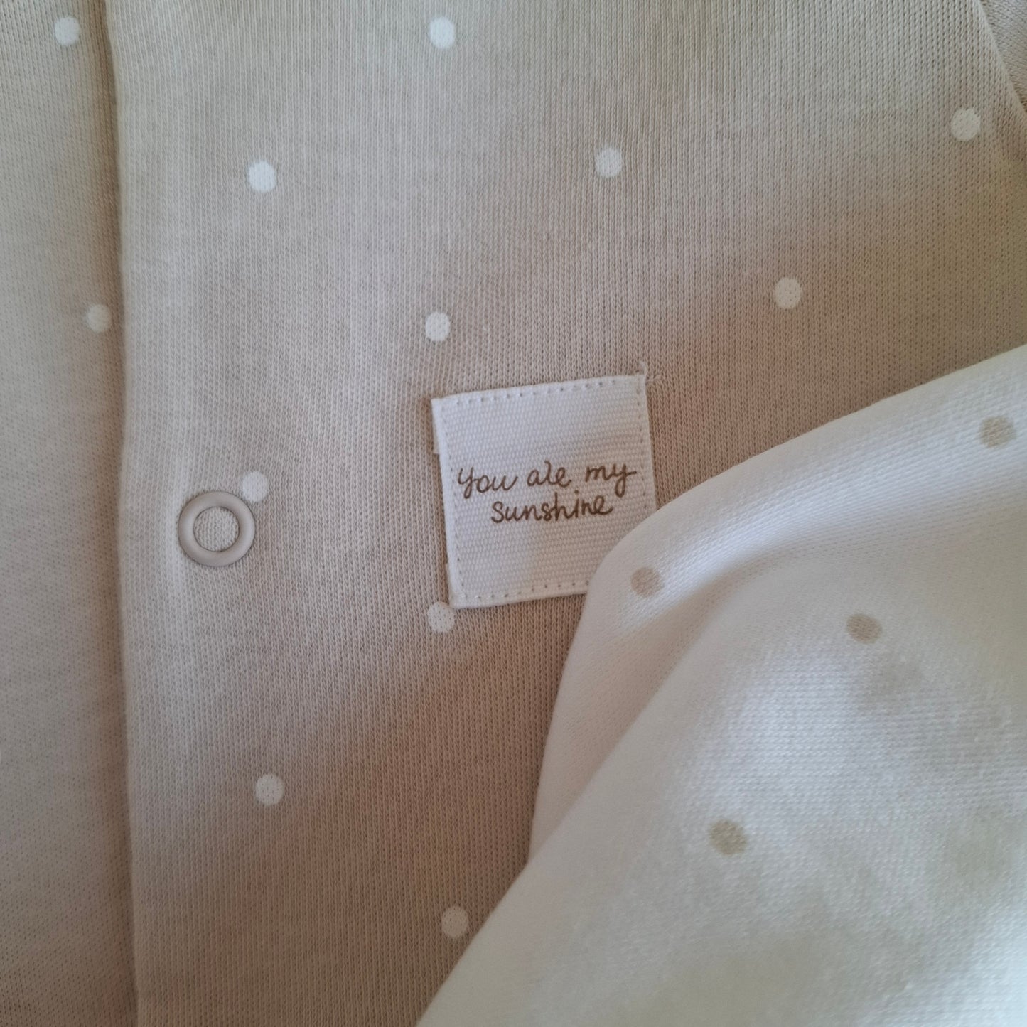 2 Pcs Footed Rompers Bear - 100% Organic Cotton - 0-9M