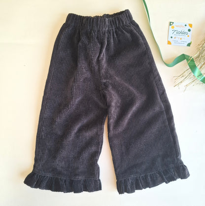 Vintage Ruffle Set - Black - 1-6Y