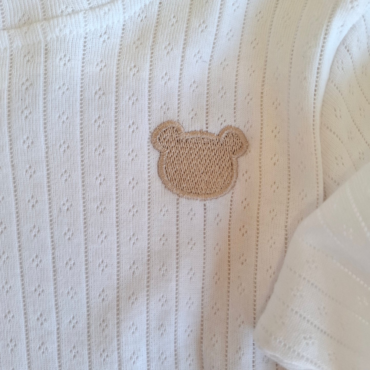 Bear Pyjamas - White/Blue/Beige - 1-6Y
