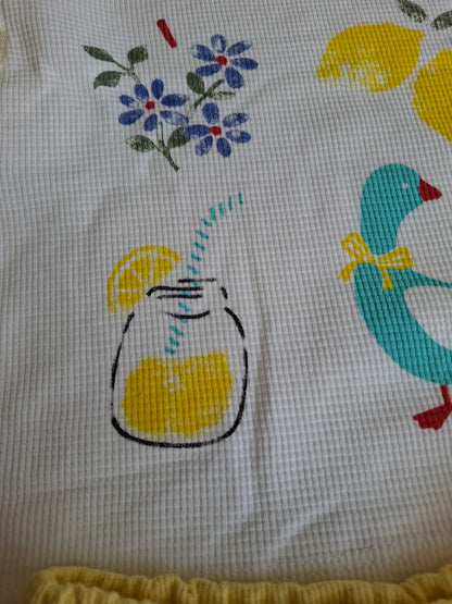Lemon Waffle Shorts & Top Set - 6-24M