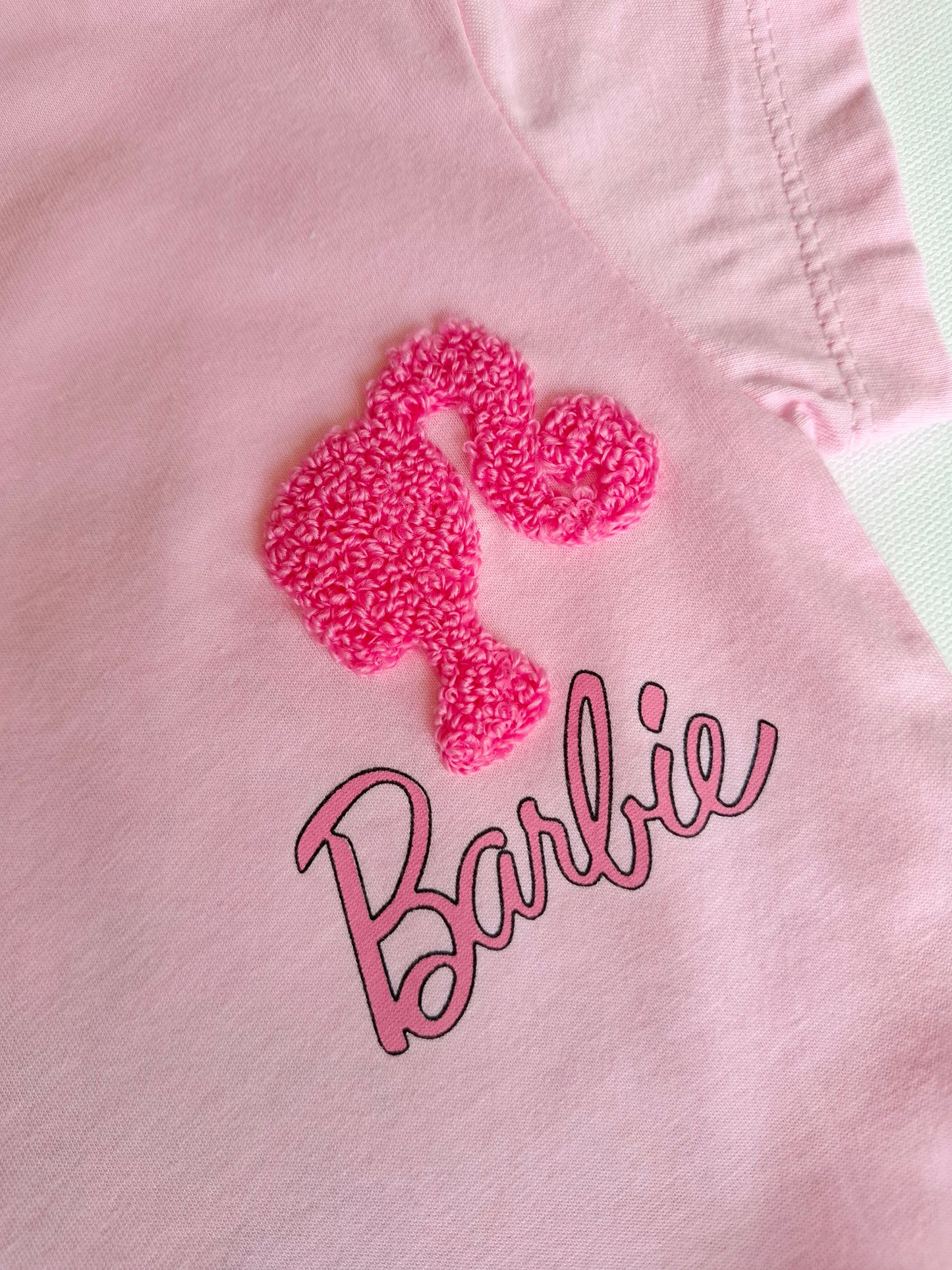 Barbie Checkered Shorts & Tshirt Set - 6-24M
