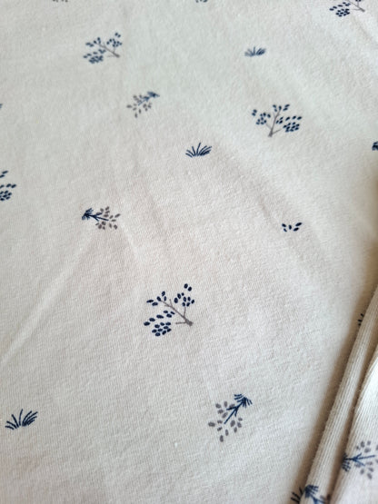 Botanical Pants & Tshirt Pyjamas - Pink/Grey - 3-8Y