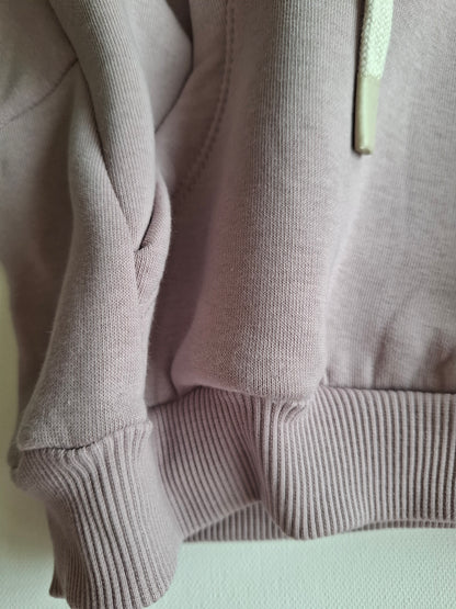 Fleeced Hoodie - Anthracite/Purple - 1-6Y