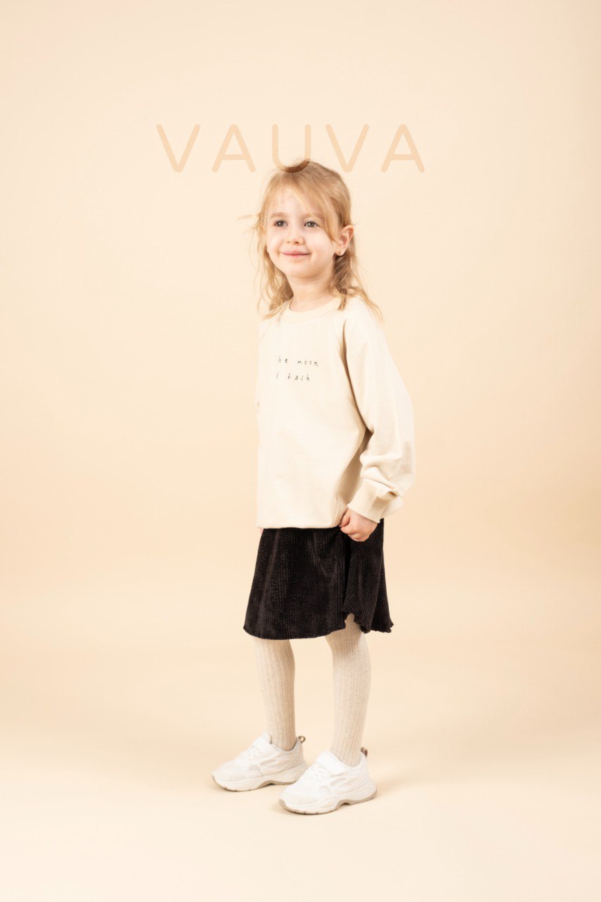 Sweater "To the Moon and Back" - Pink/Butter Yellow - 2-7Y