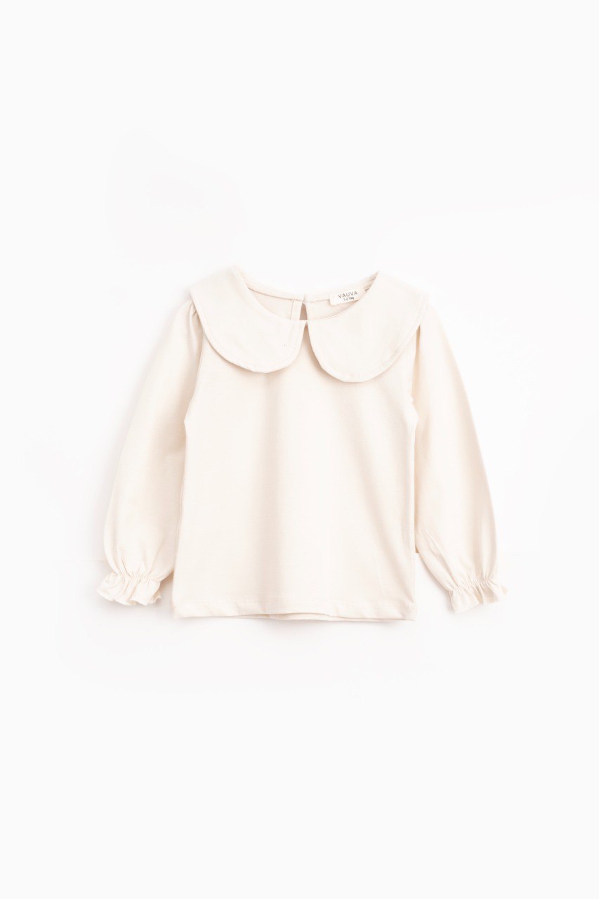 Petal Top - Off-White/Pink - 1-6Y