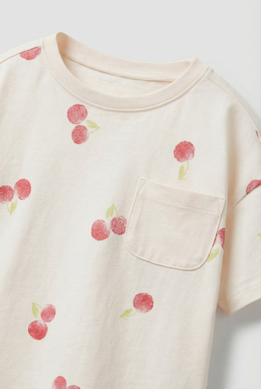 CHERRY Shorts & Tshirt Set - 2-8Y