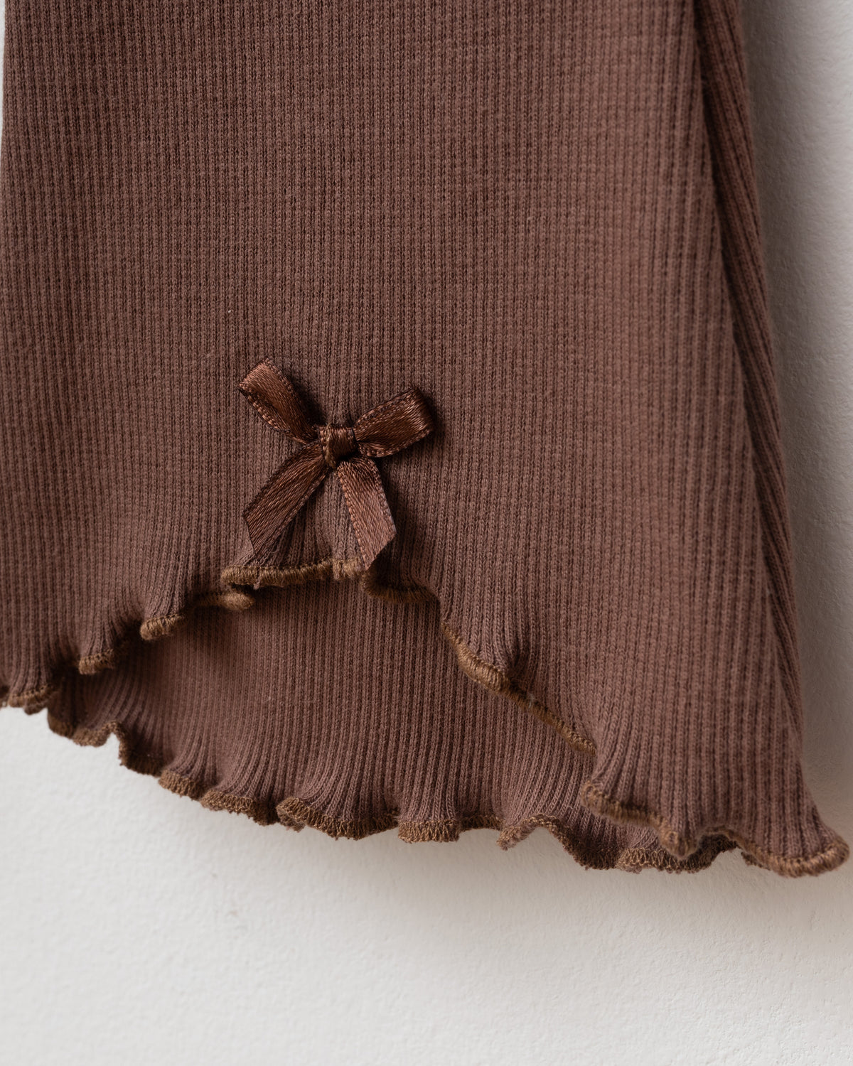 Teddy Bear Print, Bow Detail, and Ribbed Leggings Set - 6-24M