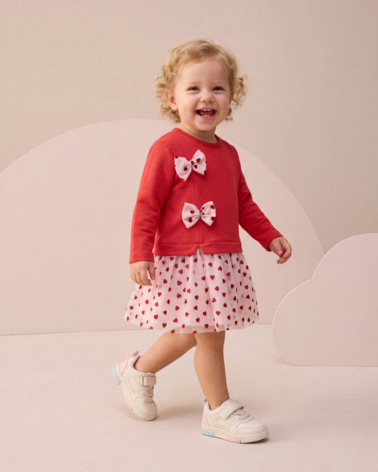 Dress Tulle with Bow Detail - 9M-4Y