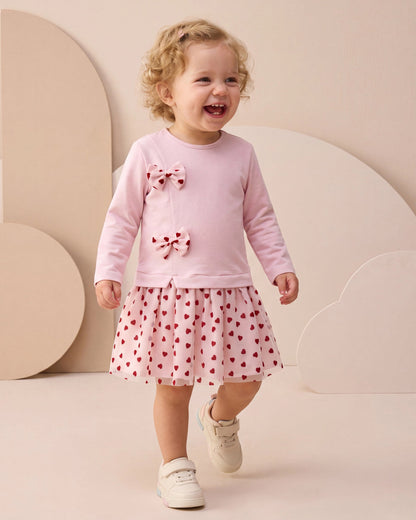 Dress Tulle with Bow Detail - 9M-4Y
