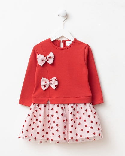 Dress Tulle with Bow Detail - 9M-4Y
