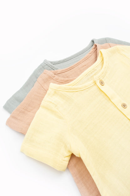Baby Muslin Romper - Soft Cotton 6M -3Y