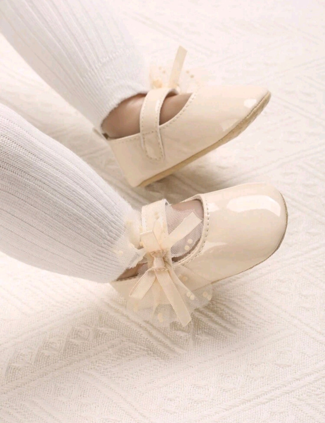Glossy Beige Ballerina